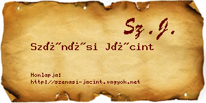 Szénási Jácint névjegykártya